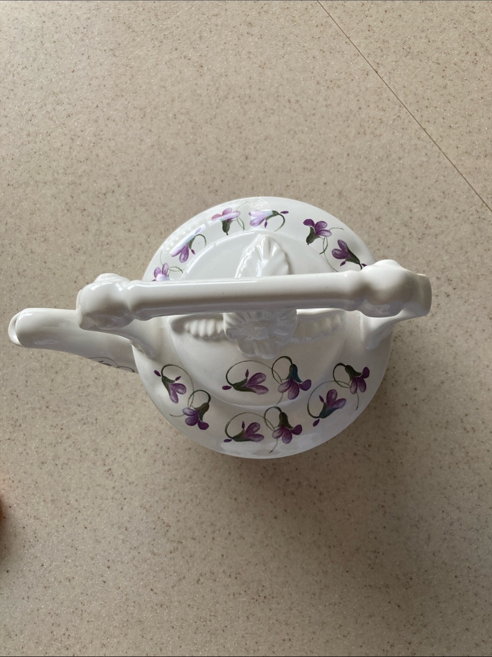 Vintage Arthur Wood #6432 Teapot Pretty Violets. Made in England.